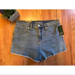 Light Wash High Waisted Denim Jean Shorts